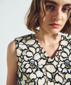 GRACE CONTINENTAL ローズレースドレス