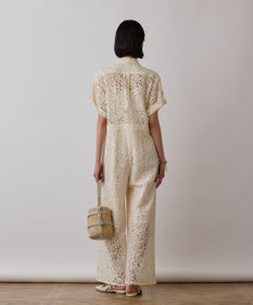 GRACE CONTINENTAL コードレースジャンプスーツ