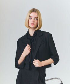 GRACE CONTINENTAL リネンライクシアージャケット