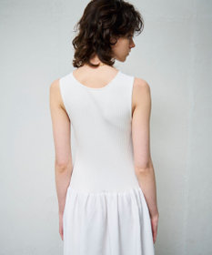 GRACE CONTINENTAL アメスリニットギャザーワンピース