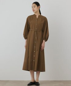 GRACE CONTINENTAL ベルト付カフタンワンピース キャメル