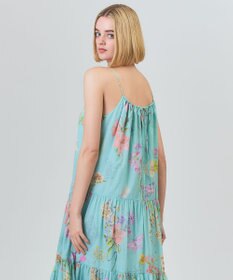 GRACE CONTINENTAL ボタニカルティアードドレス