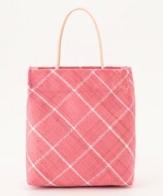 GRACE CONTINENTAL Ele，Sac チェックバッグ ピンク