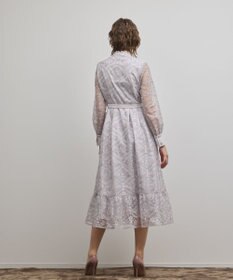 GRACE CONTINENTAL オーナメント刺繍フレアワンピース