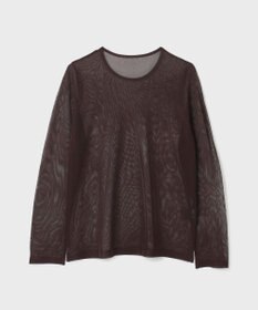 GRACE CONTINENTAL シアークルーニットトップ