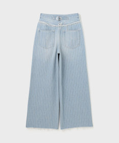 新品 ツムグ ヒッコリーデニムワイドパンツ ヒッコリーデニムワイドパンツ / GRACE CONTINENTAL | GRACE