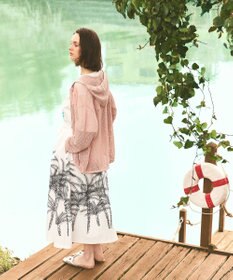 GRACE CONTINENTAL プラージュプリントタックスカート