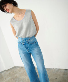 GRACE CONTINENTAL ラップデニムパンツ