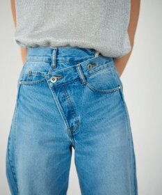 GRACE CONTINENTAL ラップデニムパンツ