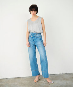GRACE CONTINENTAL ラップデニムパンツ
