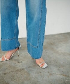 GRACE CONTINENTAL ラップデニムパンツ