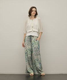 GRACE CONTINENTAL プリントイージーパンツ