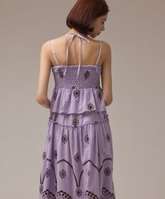 GRACE CONTINENTAL カットワークマキシドレス