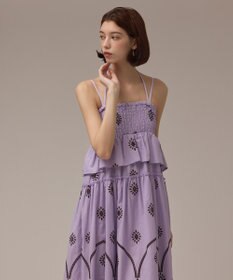 GRACE CONTINENTAL カットワークマキシドレス