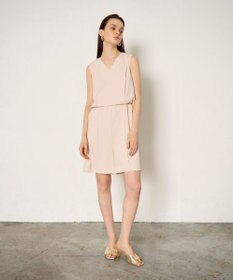 GRACE CONTINENTAL ショートサロペット ベージュ