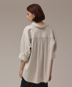 GRACE CONTINENTAL ツイルハーフスリーブシャツ