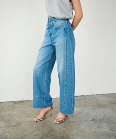 GRACE CONTINENTAL ラップデニムパンツ