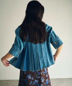 GRACE CONTINENTAL バックタックデニムシャツ