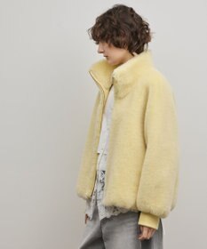 GRACE CONTINENTAL ウールボアスタンドカラージャケット