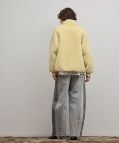 GRACE CONTINENTAL ウールボアスタンドカラージャケット