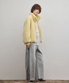 GRACE CONTINENTAL ウールボアスタンドカラージャケット