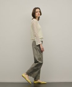 GRACE CONTINENTAL レースフレアスリーブトップ