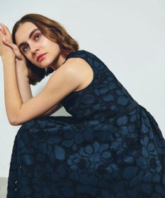 GRACE CONTINENTAL ローズレースドレス