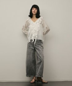 GRACE CONTINENTAL クロップトバレルパンツ