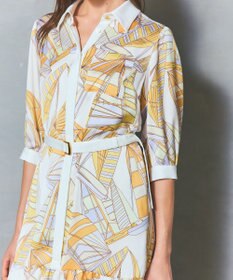 GRACE CONTINENTAL キカヨットプリントワンピース