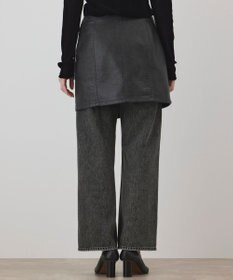 GRACE CONTINENTAL フェイクレザーラップスカート