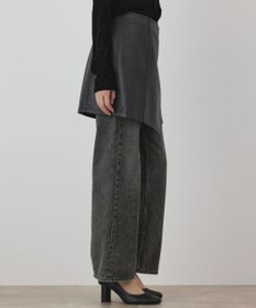 GRACE CONTINENTAL フェイクレザーラップスカート