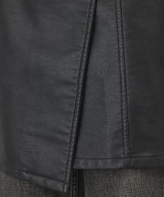 GRACE CONTINENTAL フェイクレザーラップスカート
