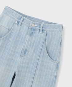 GRACE CONTINENTAL ヒッコリーデニムワイドパンツ