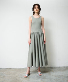 GRACE CONTINENTAL アメスリニットギャザーワンピース