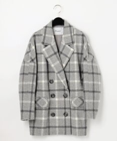 チェックシャギーコート / GRACE CONTINENTAL | GRACE チェックシャギーコート / GRACE CONTINENTAL | GRACE
