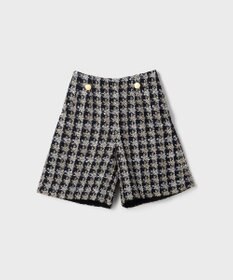 GRACE CONTINENTAL シャイニーツイードハーフパンツ