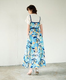 GRACE CONTINENTAL キカバードプリントワンピース