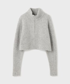 GRACE CONTINENTAL 畦zipニットトップ