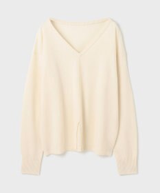 GRACE CONTINENTAL ウールVネックニットトップ