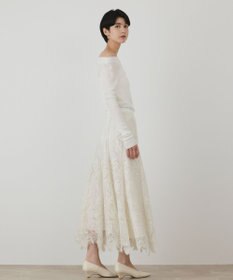 GRACE CONTINENTAL アシメリブニットトップ