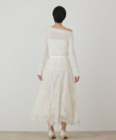GRACE CONTINENTAL アシメリブニットトップ