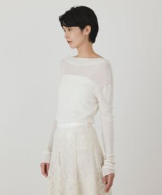 GRACE CONTINENTAL アシメリブニットトップ