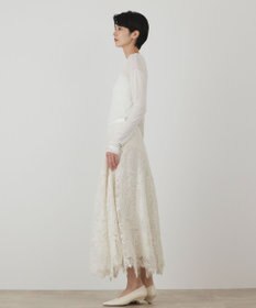GRACE CONTINENTAL アシメリブニットトップ