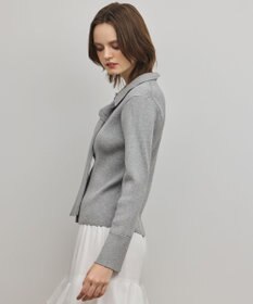 GRACE CONTINENTAL リブシャツニットトップ