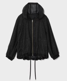 GRACE CONTINENTAL マクラメメッシュフーディー