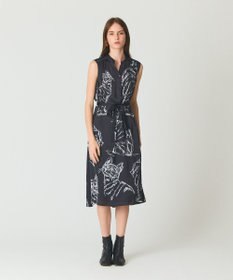 GRACE CONTINENTAL ドローイングキャットワンピース
