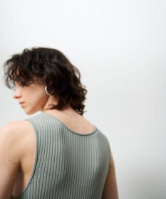 GRACE CONTINENTAL アメスリニットギャザーワンピース