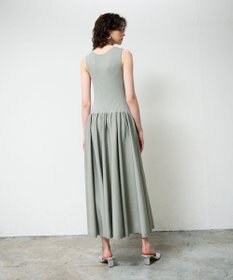 GRACE CONTINENTAL アメスリニットギャザーワンピース