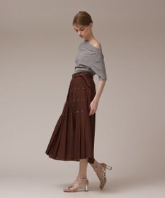 GRACE CONTINENTAL ラメリブジャージトップ