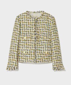 GRACE CONTINENTAL チュールヤーンツイードジャケット